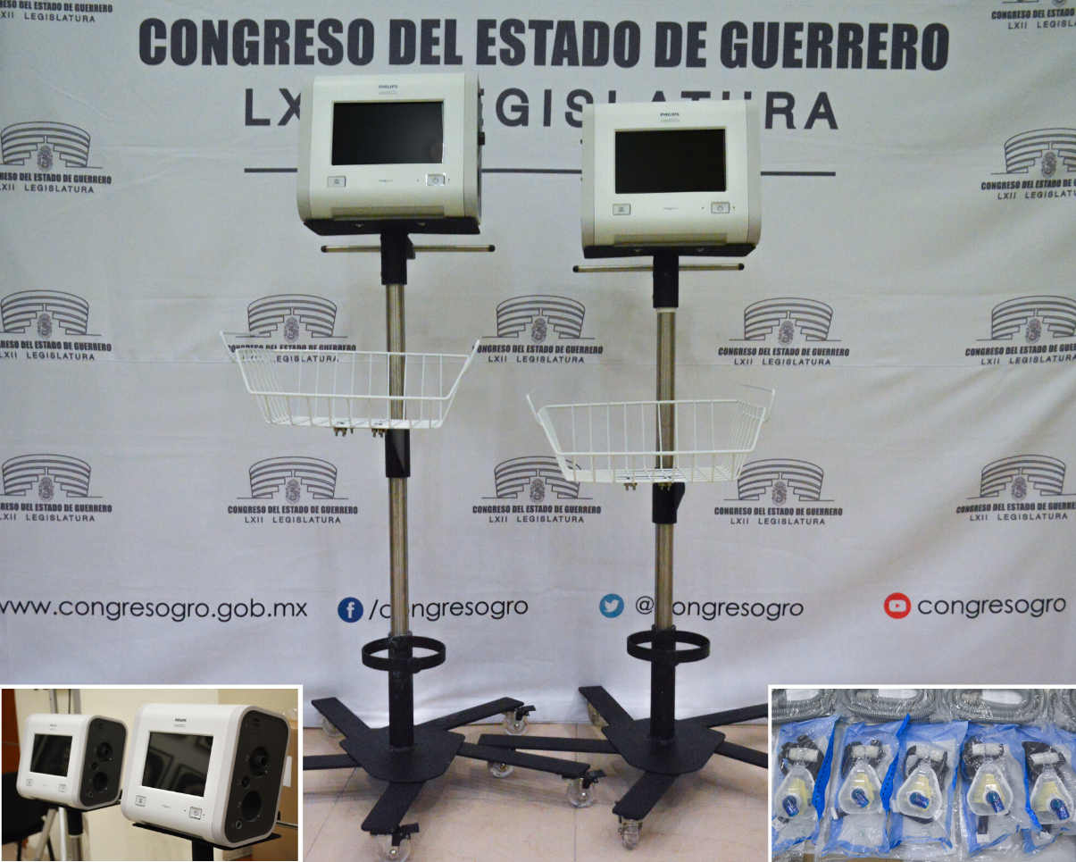 Dona el Congreso del Estado 12 ventiladores médicos para atender covid