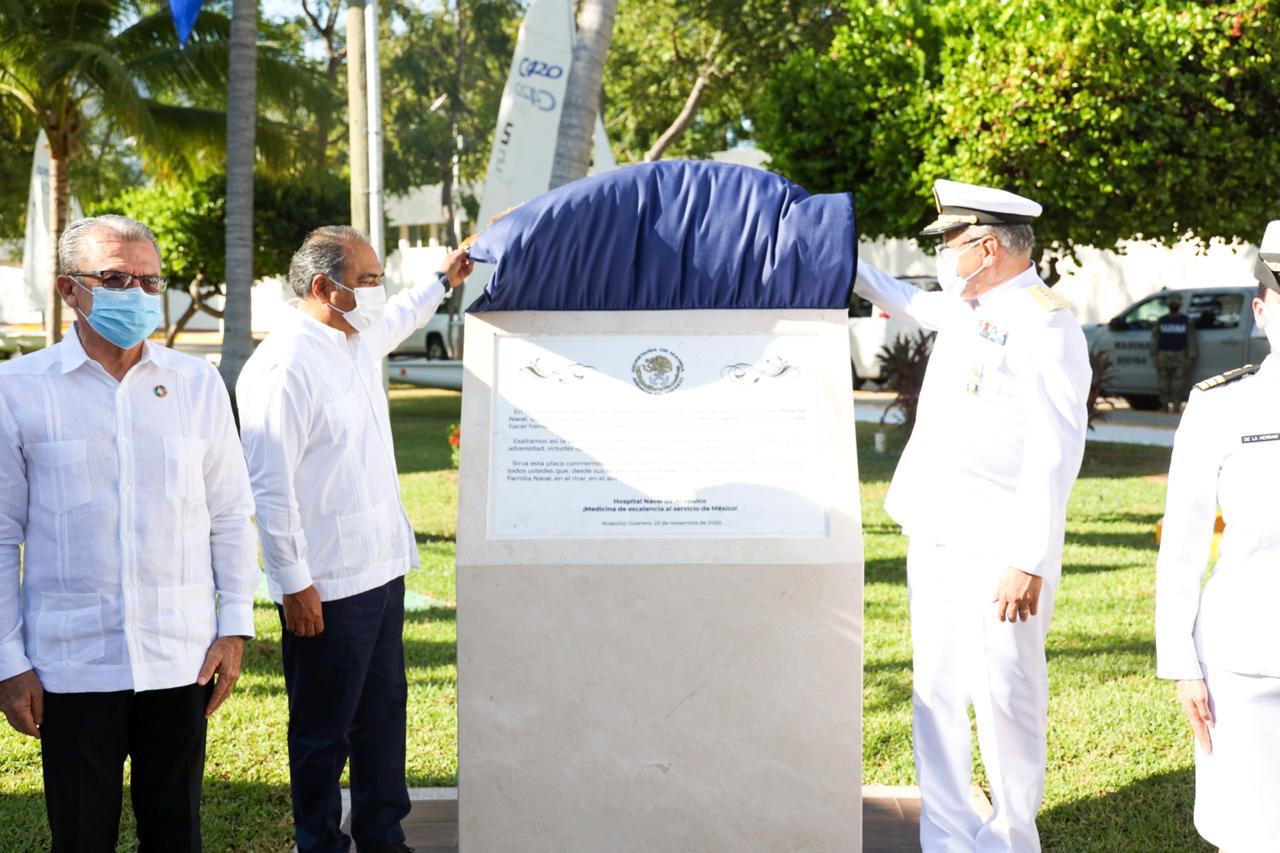 Reconoce Astudillo labor y participación de la Armada en combate al covid