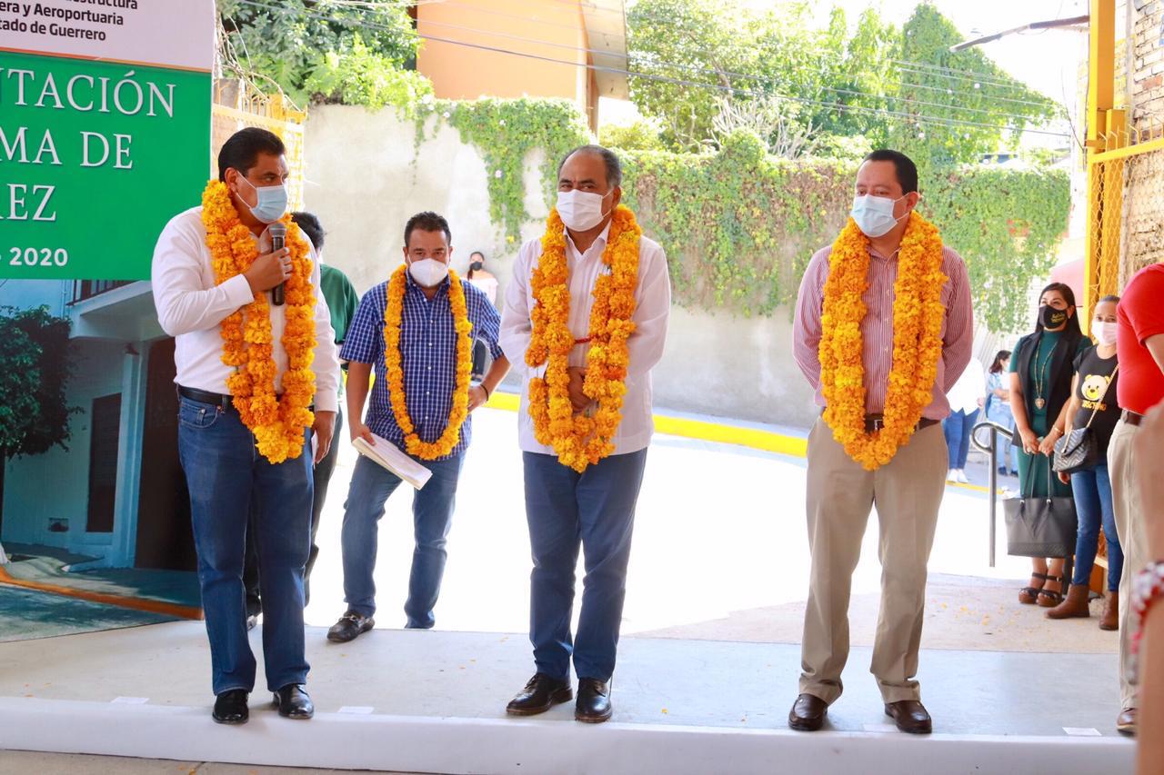Inaugura Astudillo pavimentaciones en Chilpancingo; hay 35 obras en proceso