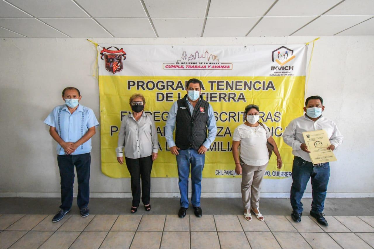 Gobierno de Chilpancingo brinda certeza patrimonial a través del INVICH