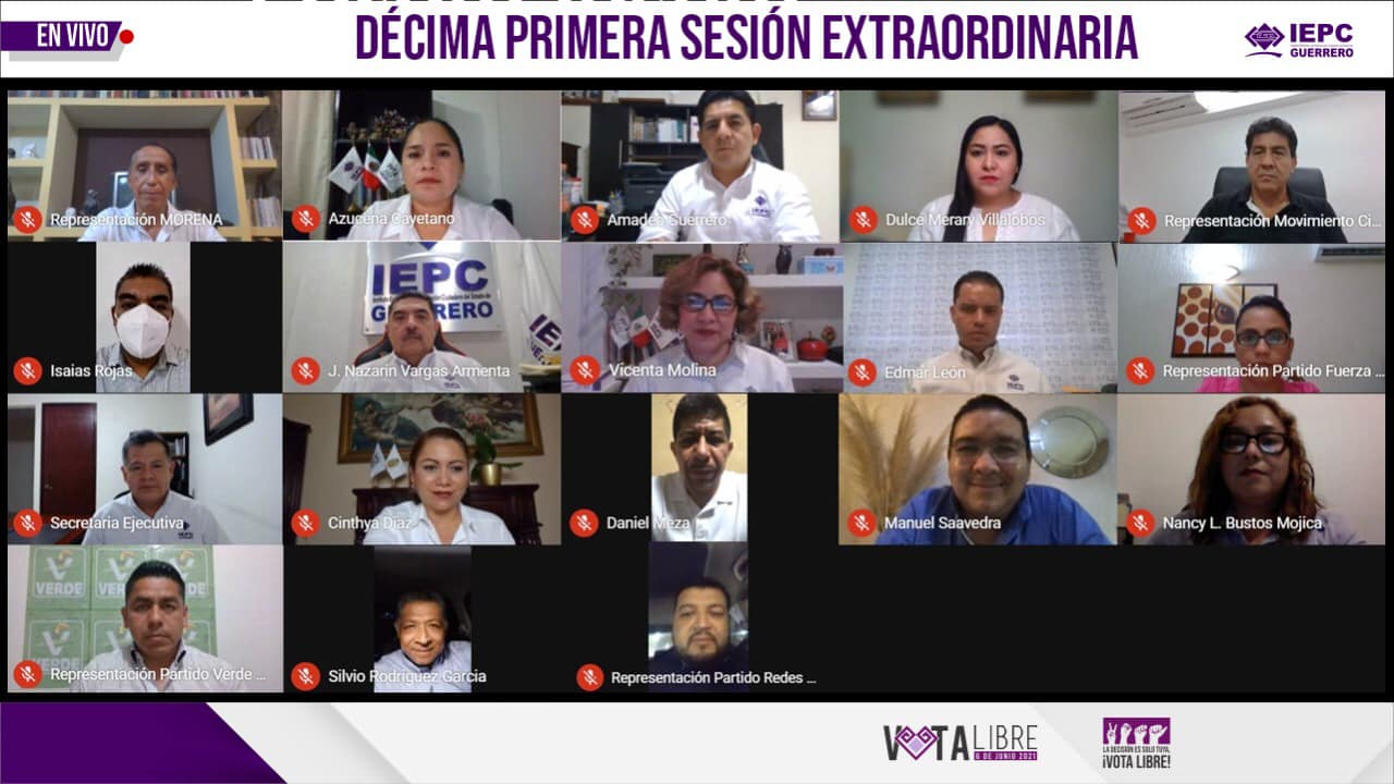 Aprobó IEPCGro registro de fórmulas a diputados por mayoría y pluris