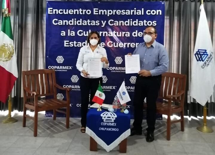Candidata del PAN al Gobierno de Guerrero firma 7 compromisos con Coparmex