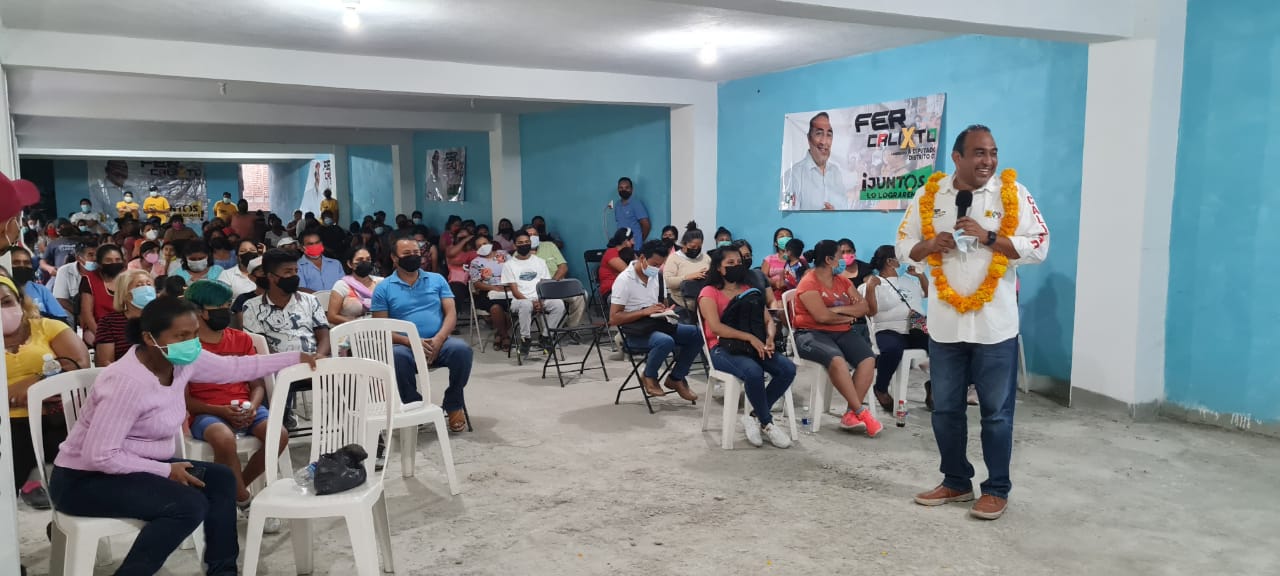 Seré el mejor gestor desde el Congreso, se compromete Fer Calixto