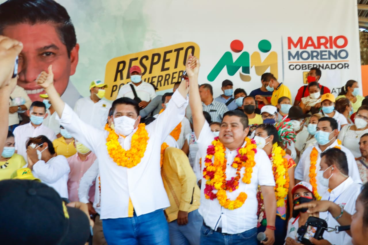 Políticos de Morena y del PVEM se suman a Mario