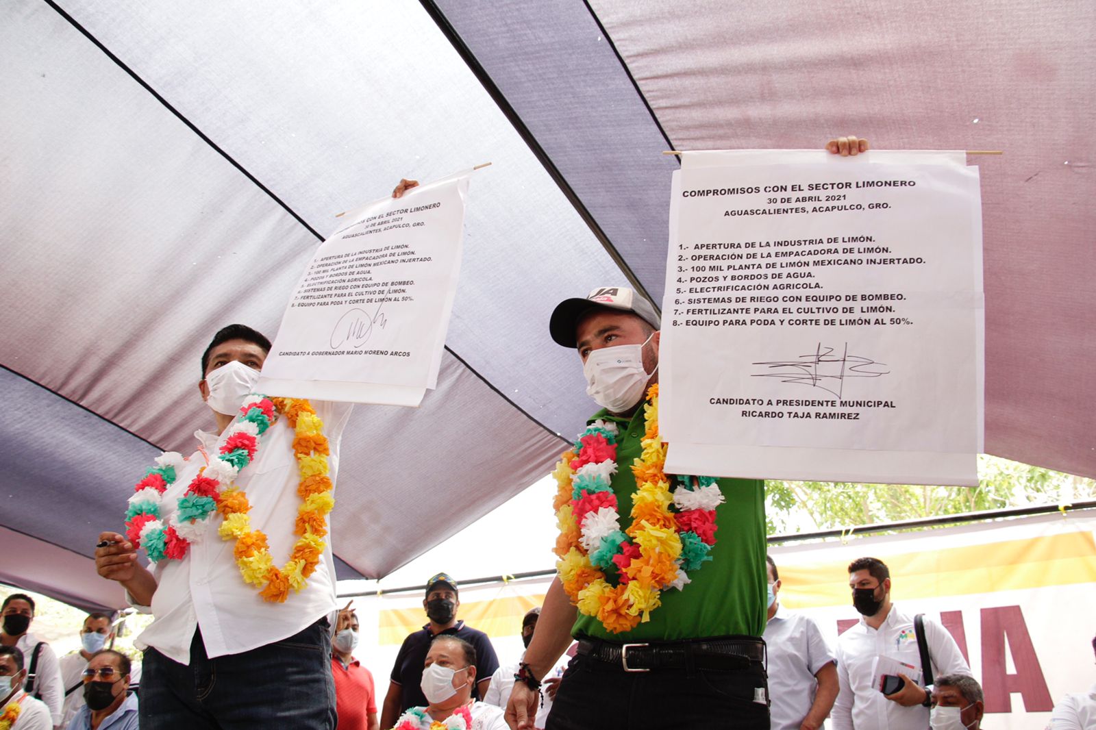Acuerdan Mario y Taja reactivar planta productora de limón