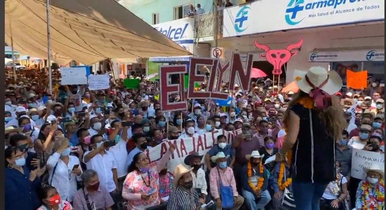 En mi gobierno «nos vamos a apretar el cinturón», advierte Evelyn Salgado