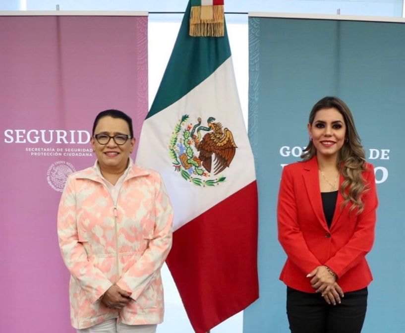 Acuerdan Federación y Evelyn Salgado trabajo conjunto en seguridad