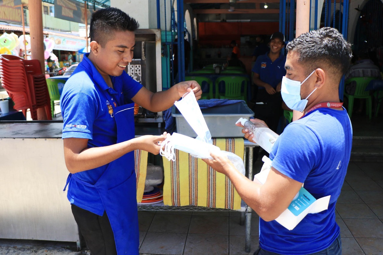 Incrementan medidas anticovid en mercados de Acapulco