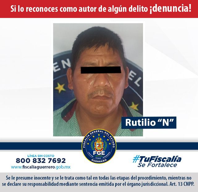 Detiene FGE a suegro de menor encarcelada en la Montaña