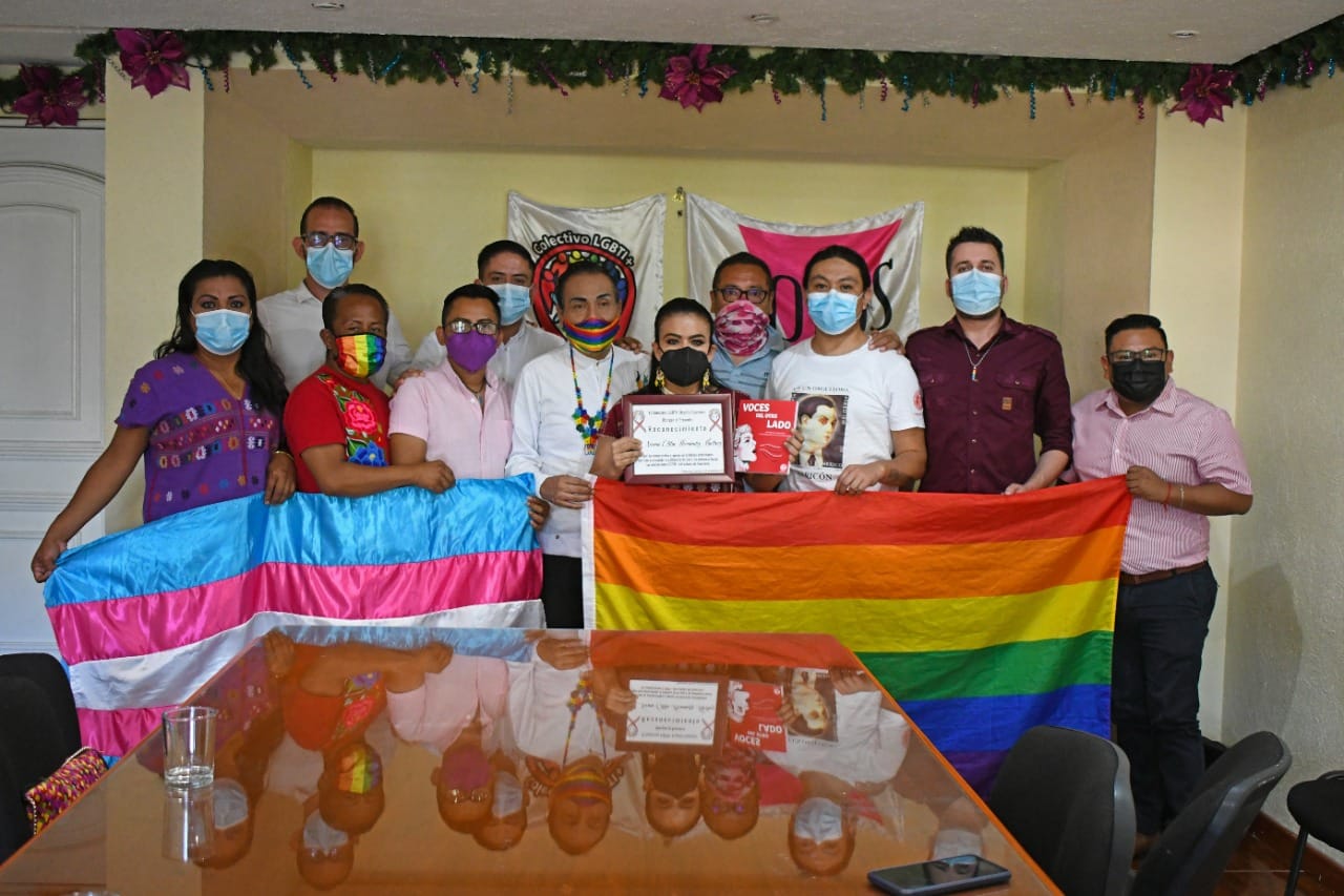 Reconoce comunidad LGBTI+ al Ayuntamiento de Chilpancingo por promover la cultura de paz y no violencia