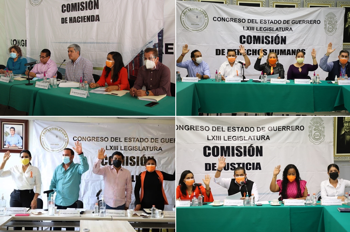 Sesionan comisiones de Hacienda, Derechos Humanos, Justicia, Salud…
