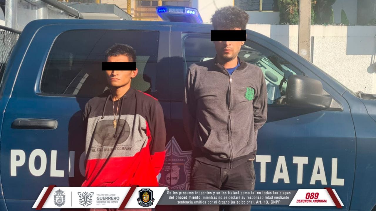 Detiene la Policía Estatal a dos personas en Chilpancingo