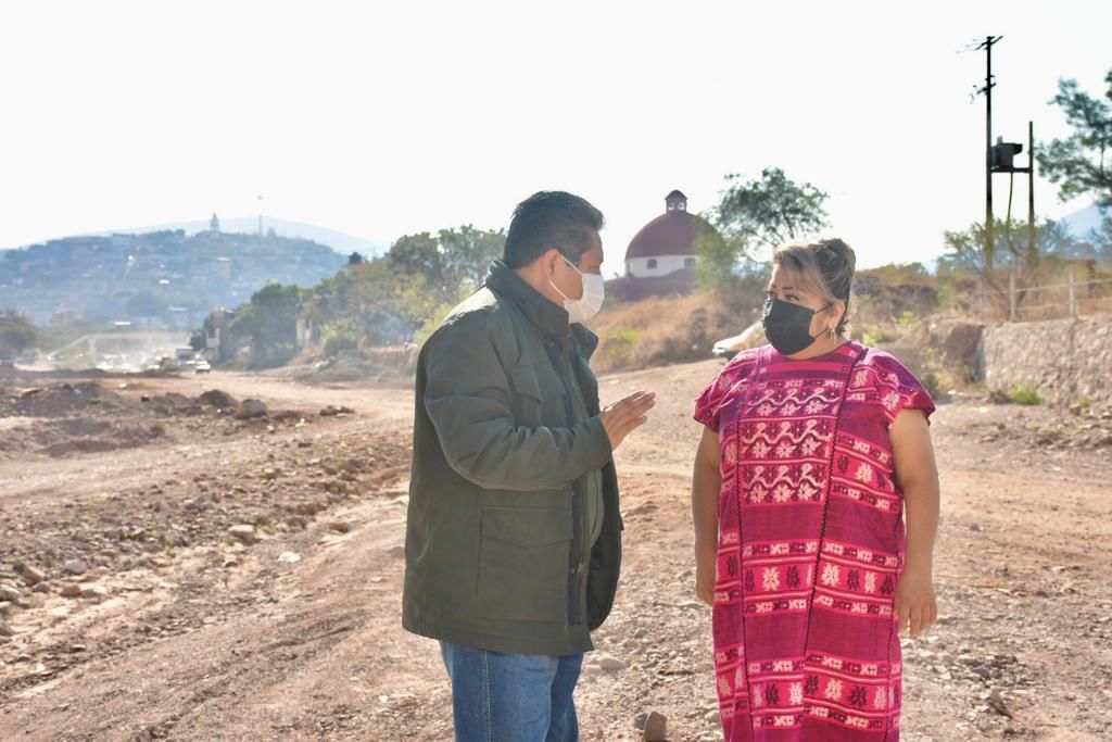 Fortalece Gilberto Solano gestión de encauzamiento del río Jale en Tlapa