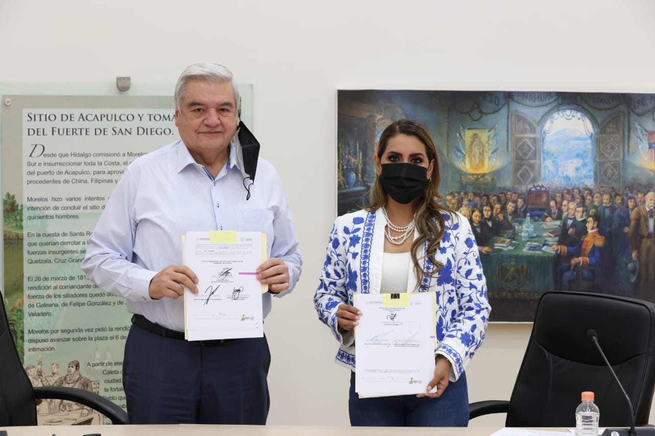 Firman convenio Evelyn Salgado con el INDEP para la venta de vehículos blindados de lujo y bienes inmuebles