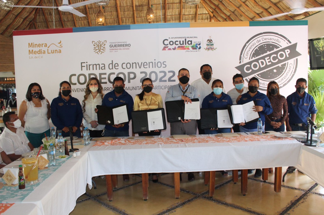 Ratifica Minera Media Luna convenios de participación con 9 comunidades