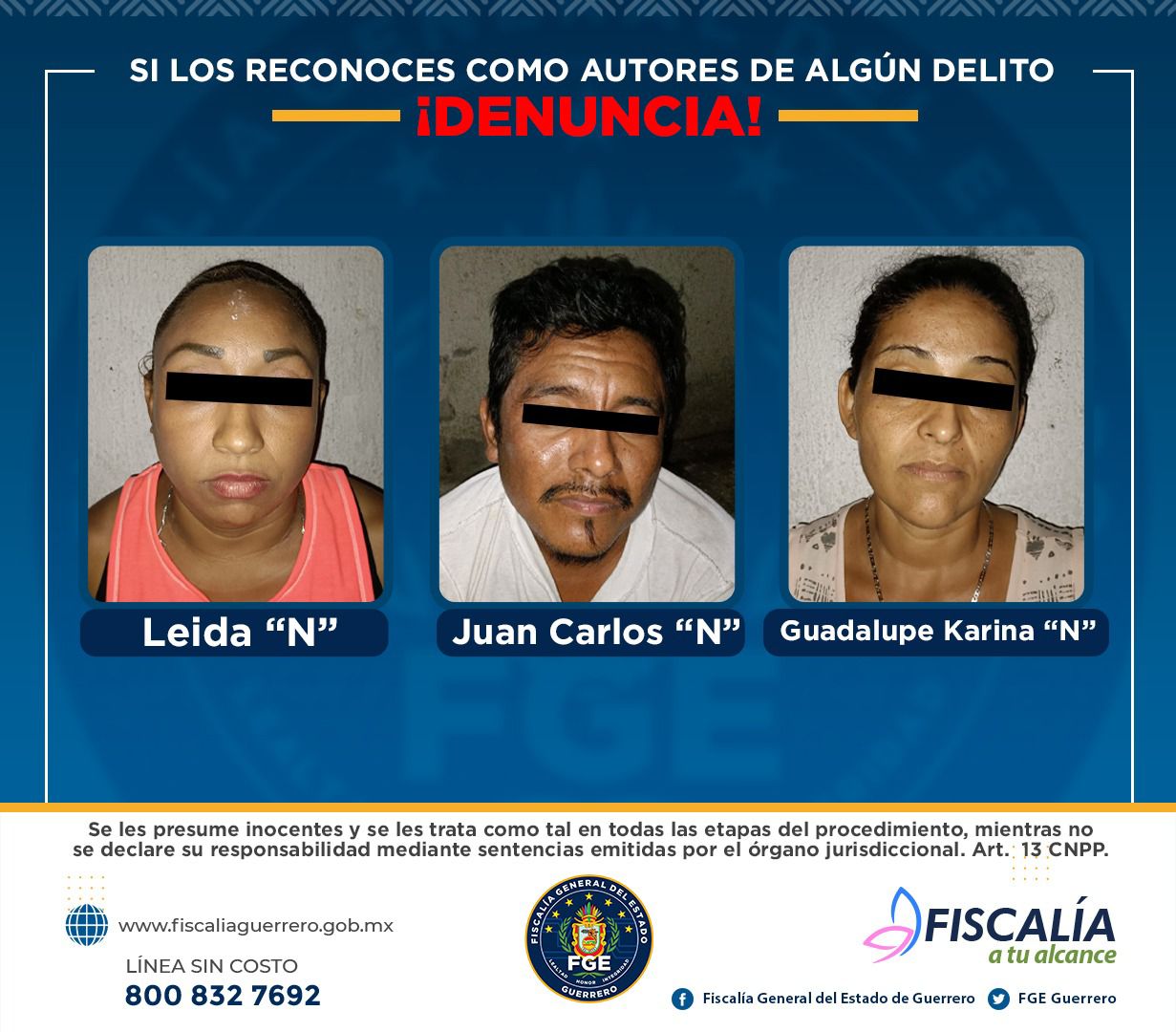 Rescatan FGE, SEDENA, GN y Policía Estatal a una menor y aseguran a tres personas con armas, cartuchos, droga y equipo táctico