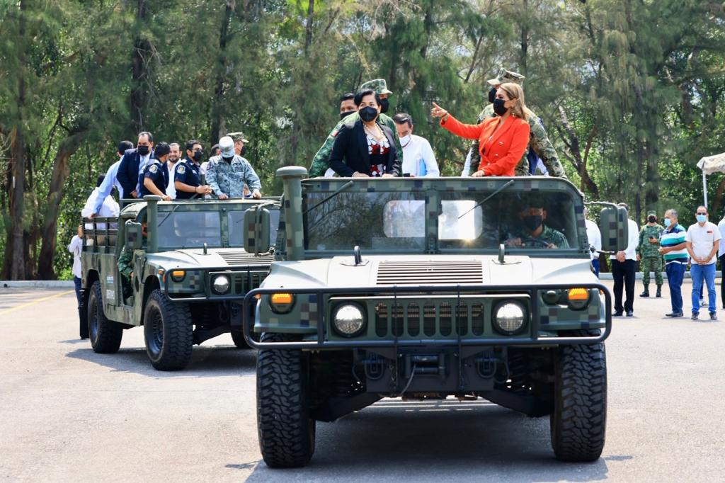 Conmemora gobernadora Evelyn Salgado Pineda con mandos militares el 160 Aniversario de la Batalla de Puebla de 1862