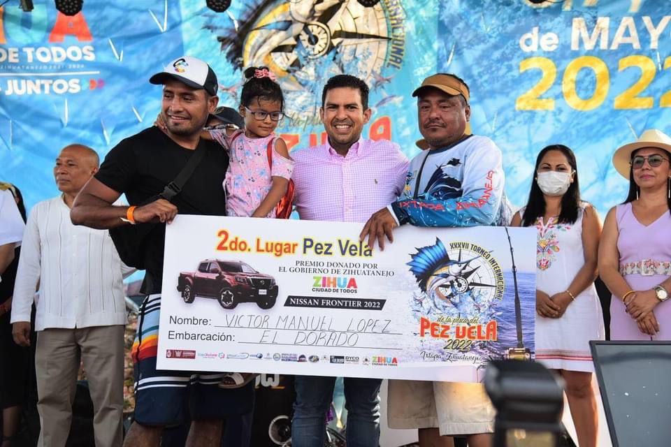 Encabeza Jorge Sánchez premiación del Torneo del Pez Vela 2022 en Zihuatanejo