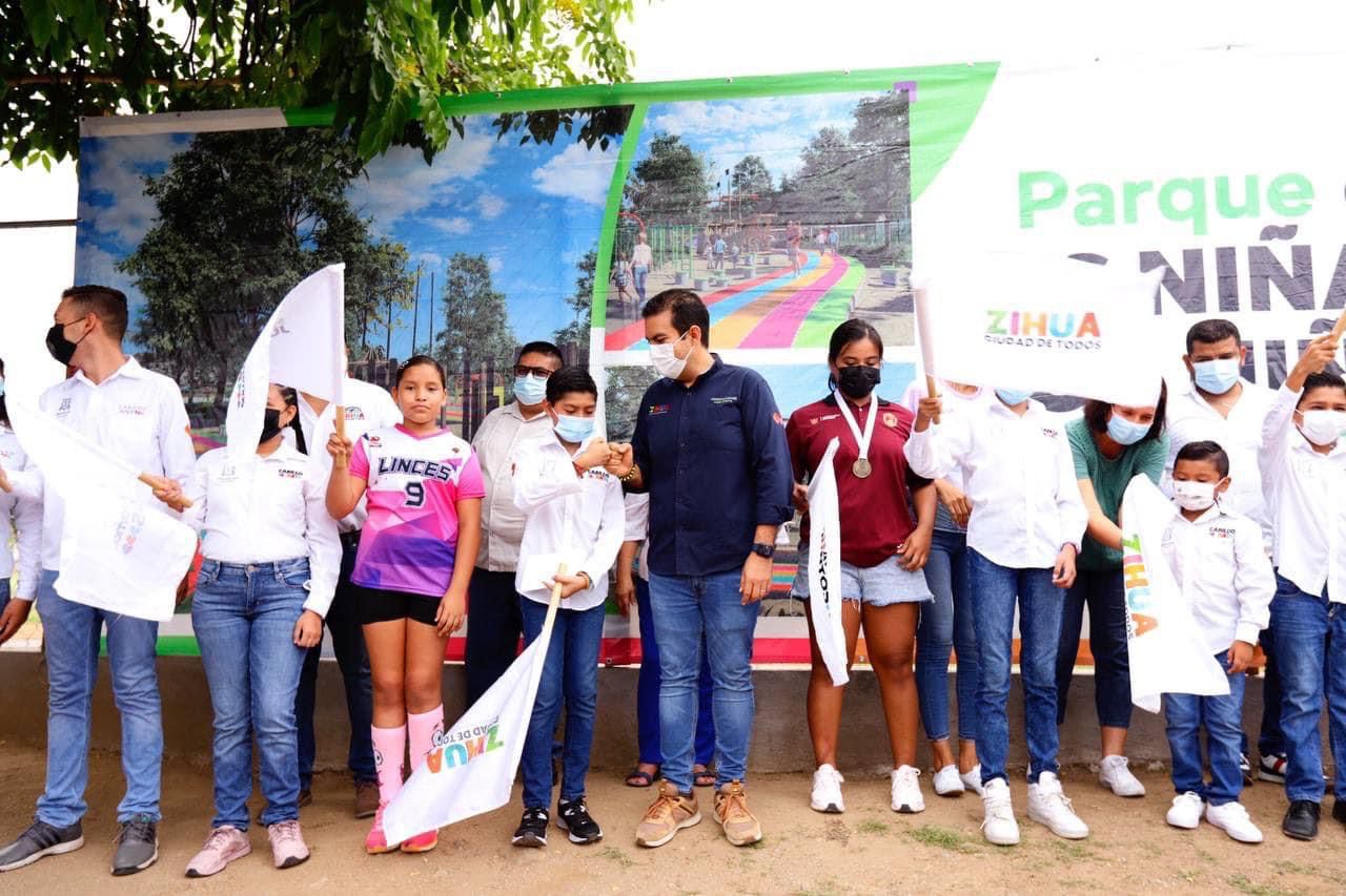 Inicia en Zihuatanejo construcción de parque para Niños y Niñas