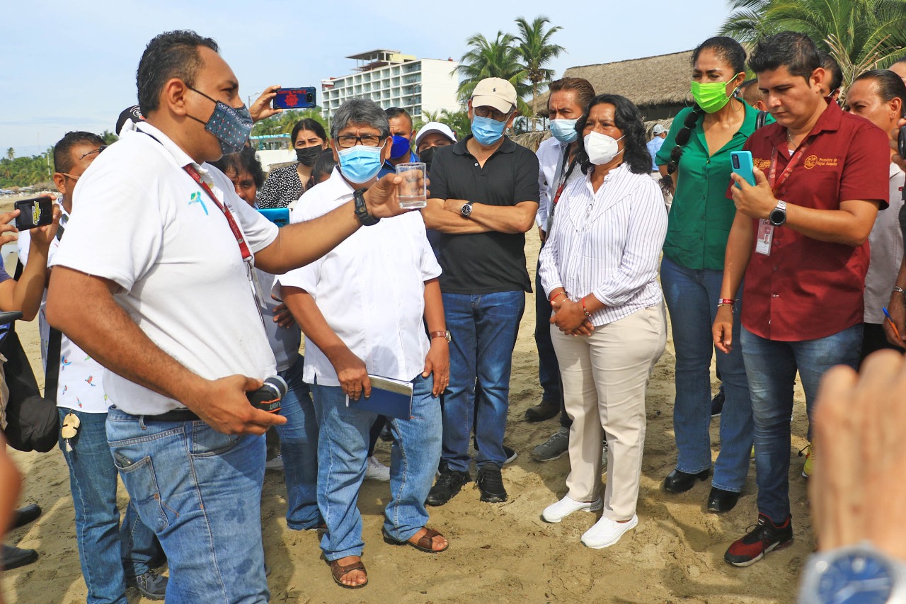 Defiende Abelina playas: «No hay vertimiento de aguas residuales»