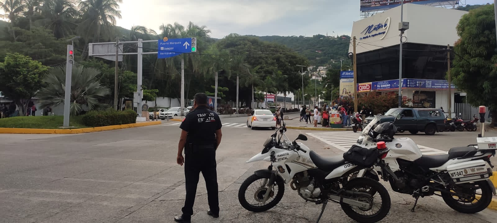 Establece Tránsito Estatal operativo de vialidad en Escénica de Acapulco