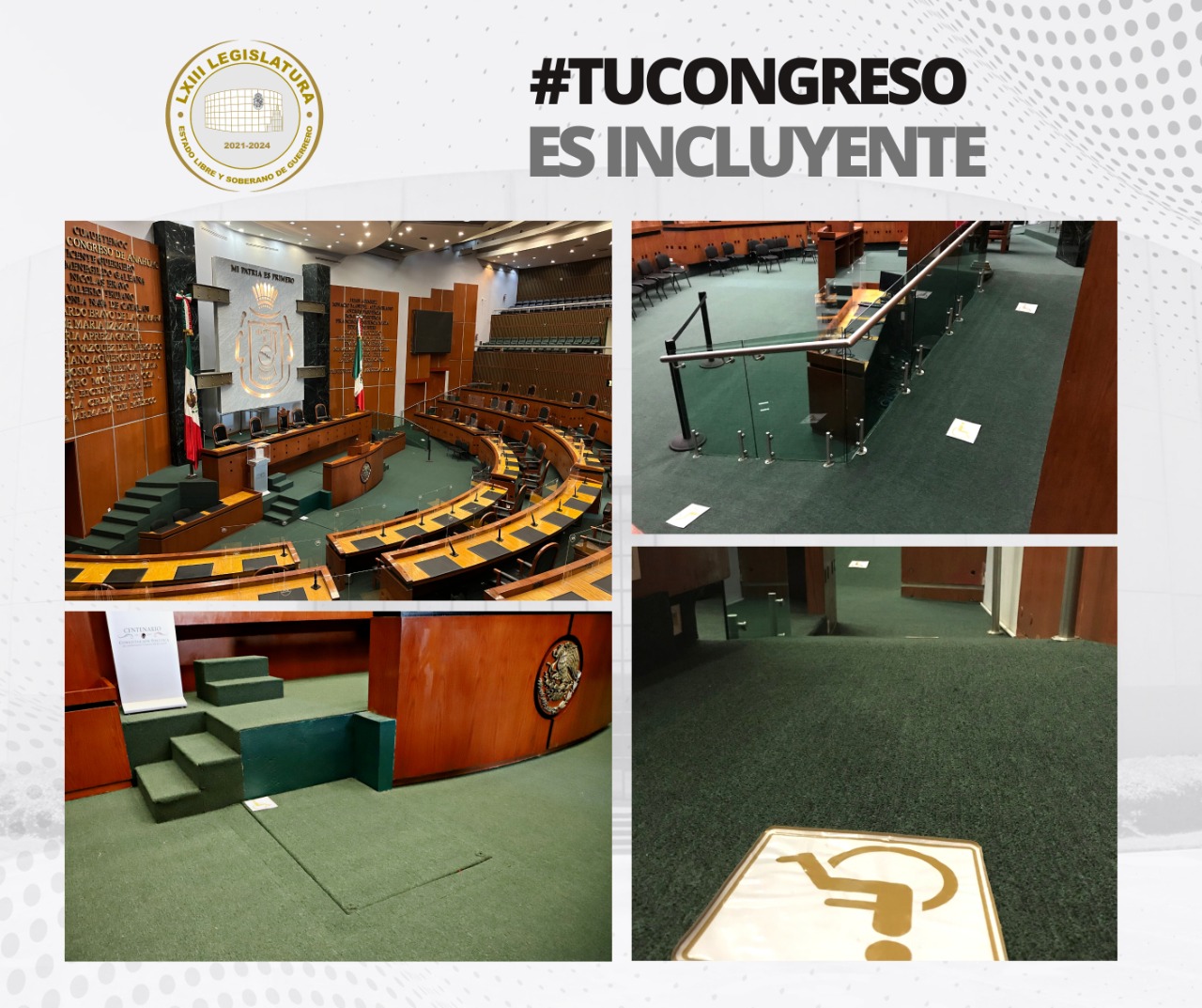 Da Congreso accesibilidad a salon de sesiones