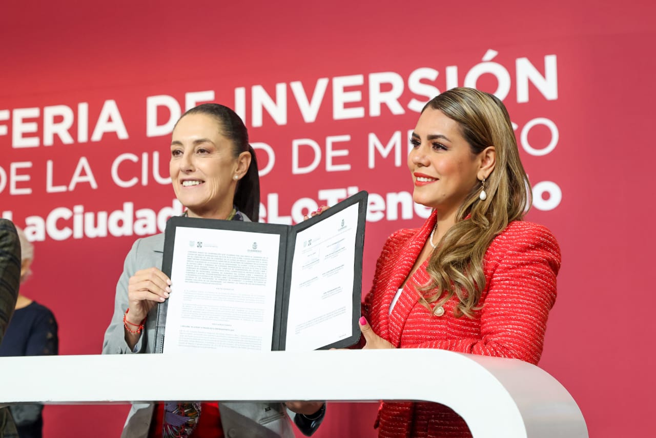 Firman Evelyn Salgado y Claudia Sheinbaum convenio para digitalización de trámites burocráticos