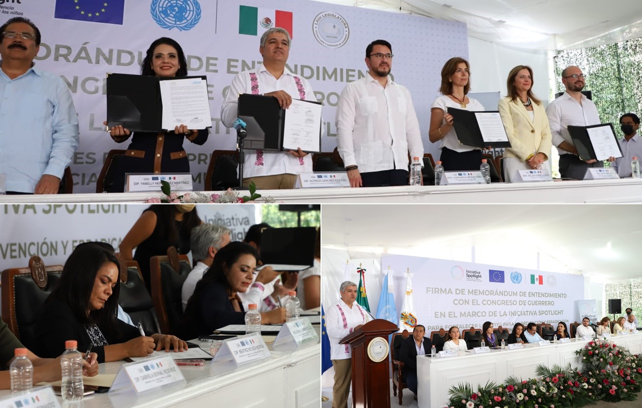 Firman Congreso y ONU Mujeres memorándum para fortalecer leyes contra violencia a niñas y mujeres