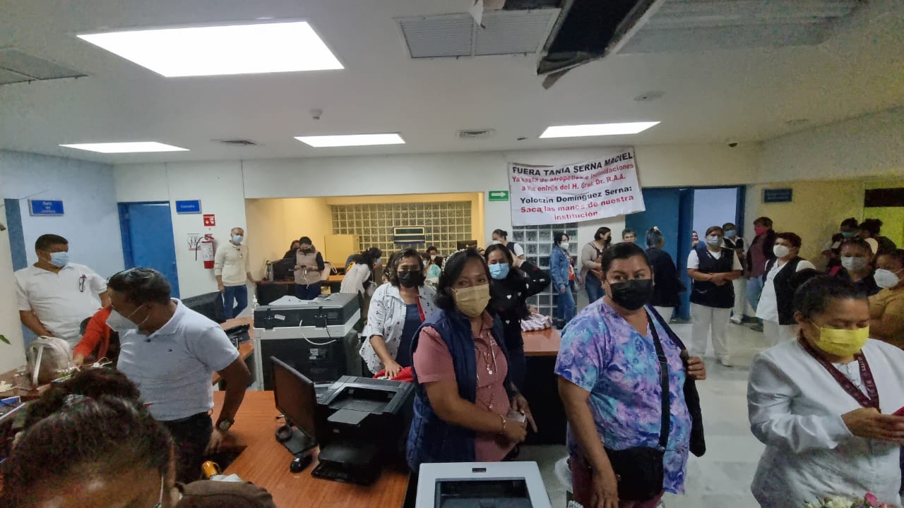 Gritos, empujones y amenazas entre enfermeras del Hospital General de Chilpancingo