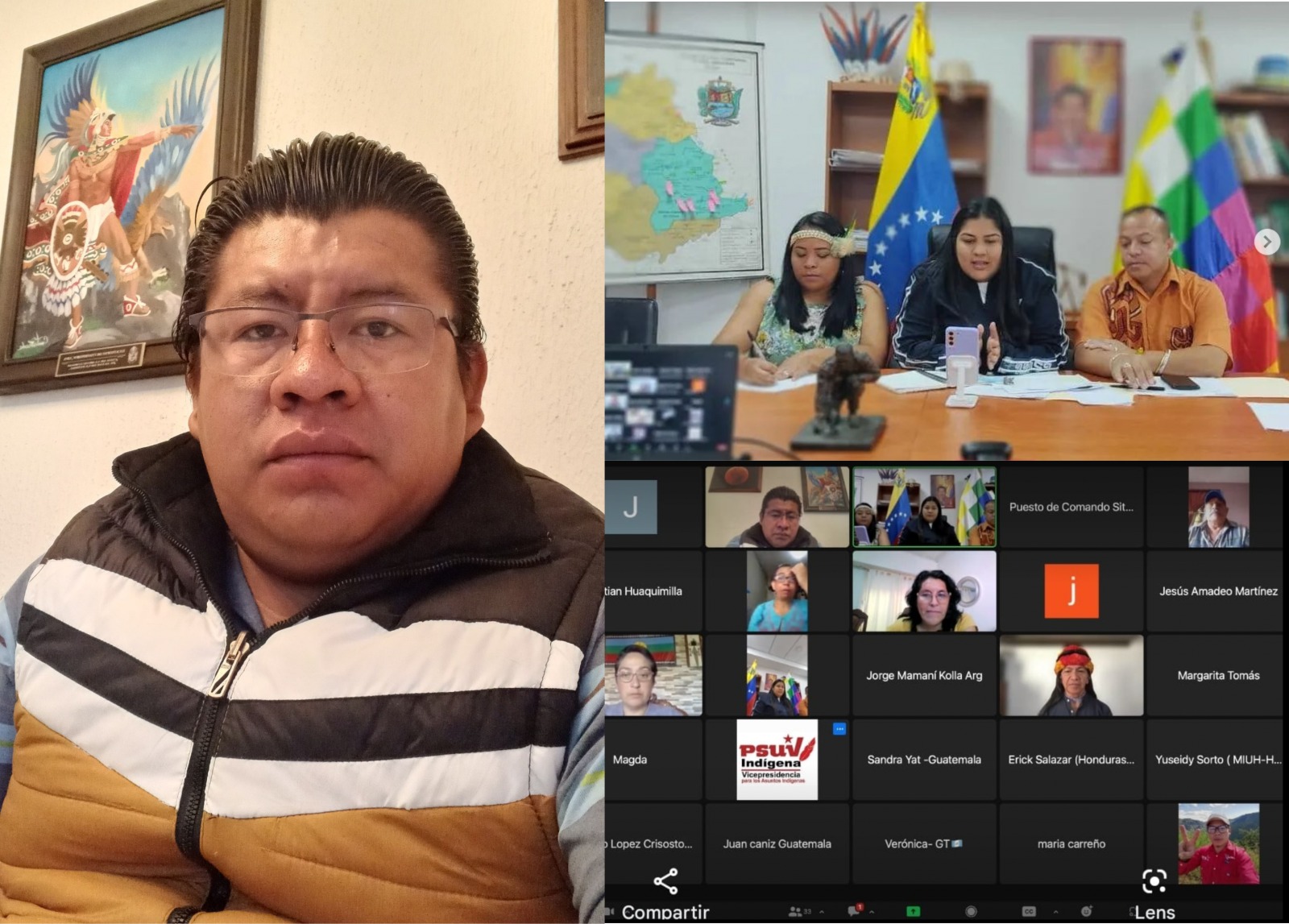 Participa Masedonio Mendoza en encuentro con representantes de pueblos indígenas de América Latina