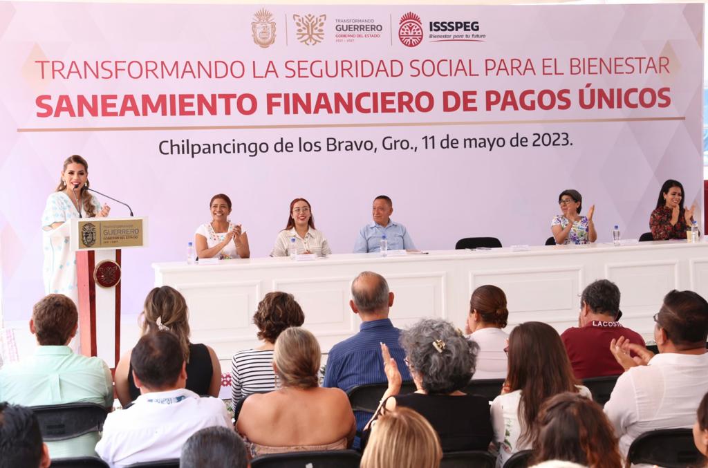 Anuncia Evelyn Salgado millonario apoyo para avanzar en saneamiento del ISSSPEG