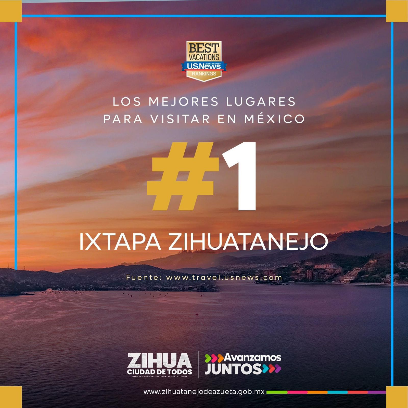 Califican medios internacionales a Zihuatanejo como destino turístico #1 de México