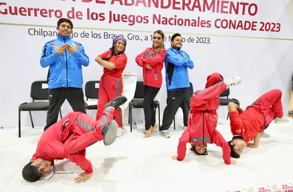 Abandera Evelyn Salgado a delegación de Guerrero en Juegos Nacionales CONADE 2023