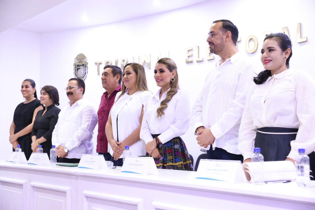 Celebra Evelyn Salgado 31 aniversario del TEE y reitera respeto y colaboración