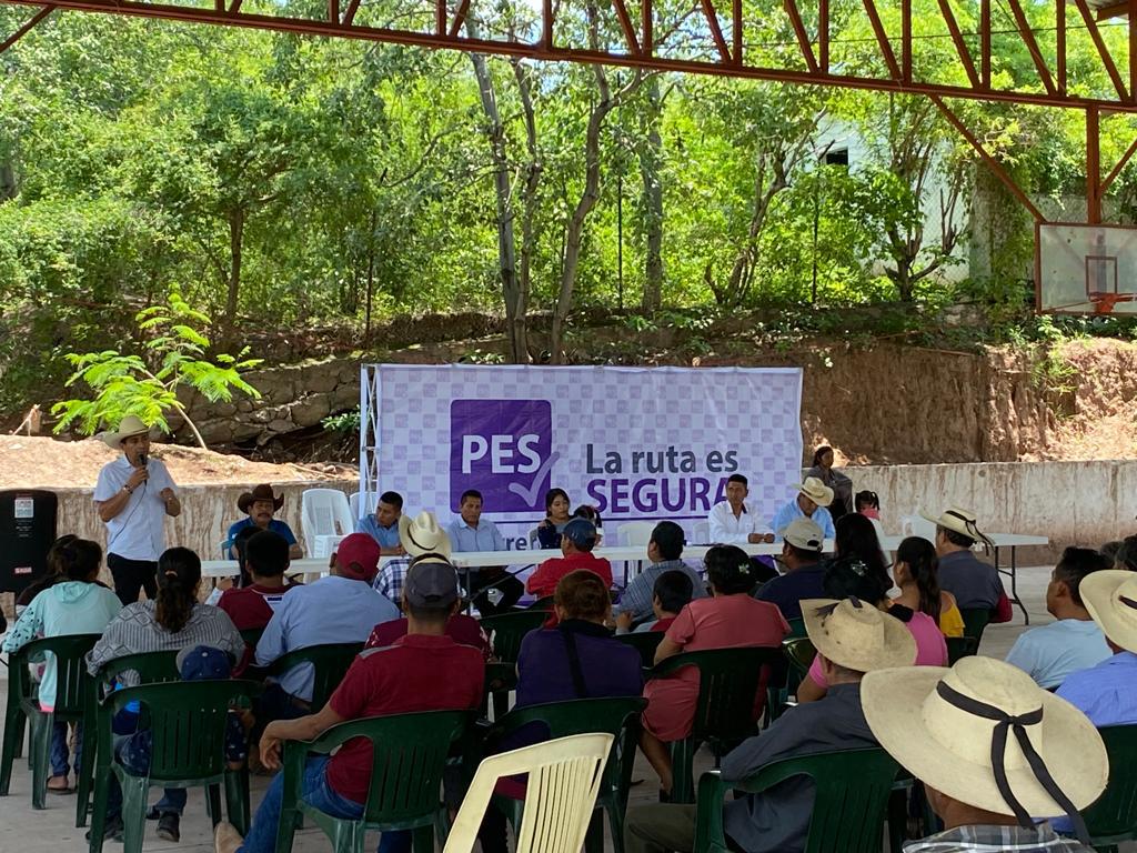 Pablo Segura tomó protesta a comités municipales del PES en Tepecoacuilco y Copalillo