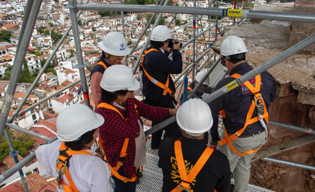 Supervisa Mario Figueroa avances de Sedatu en rehabilitación de Santa Prisca