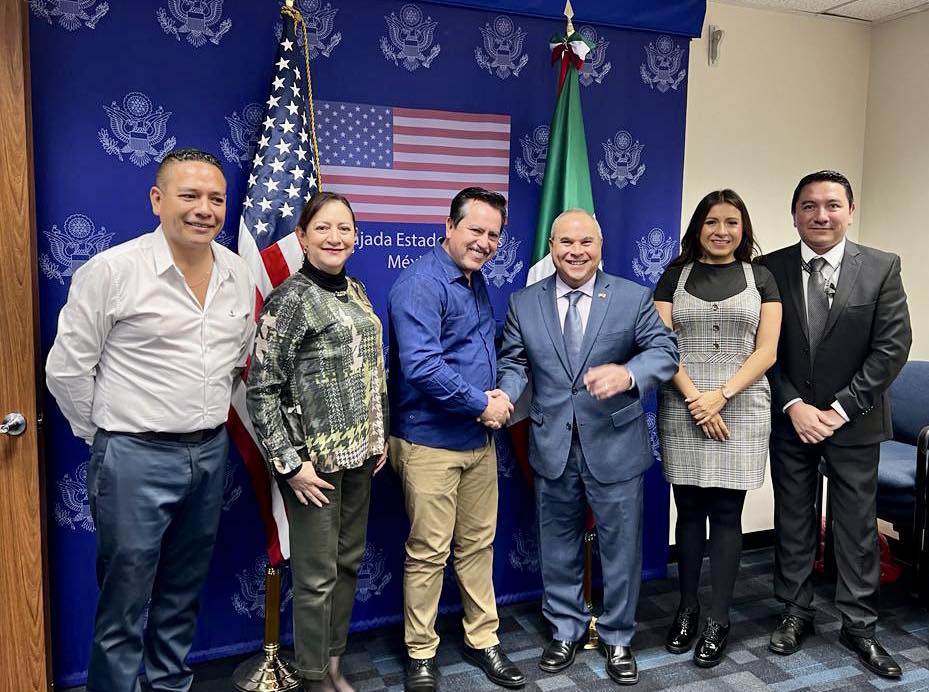 Acuerdan Mario Figueroa y Embajada de EE.UU en México vista del embajador Salazar a Taxco