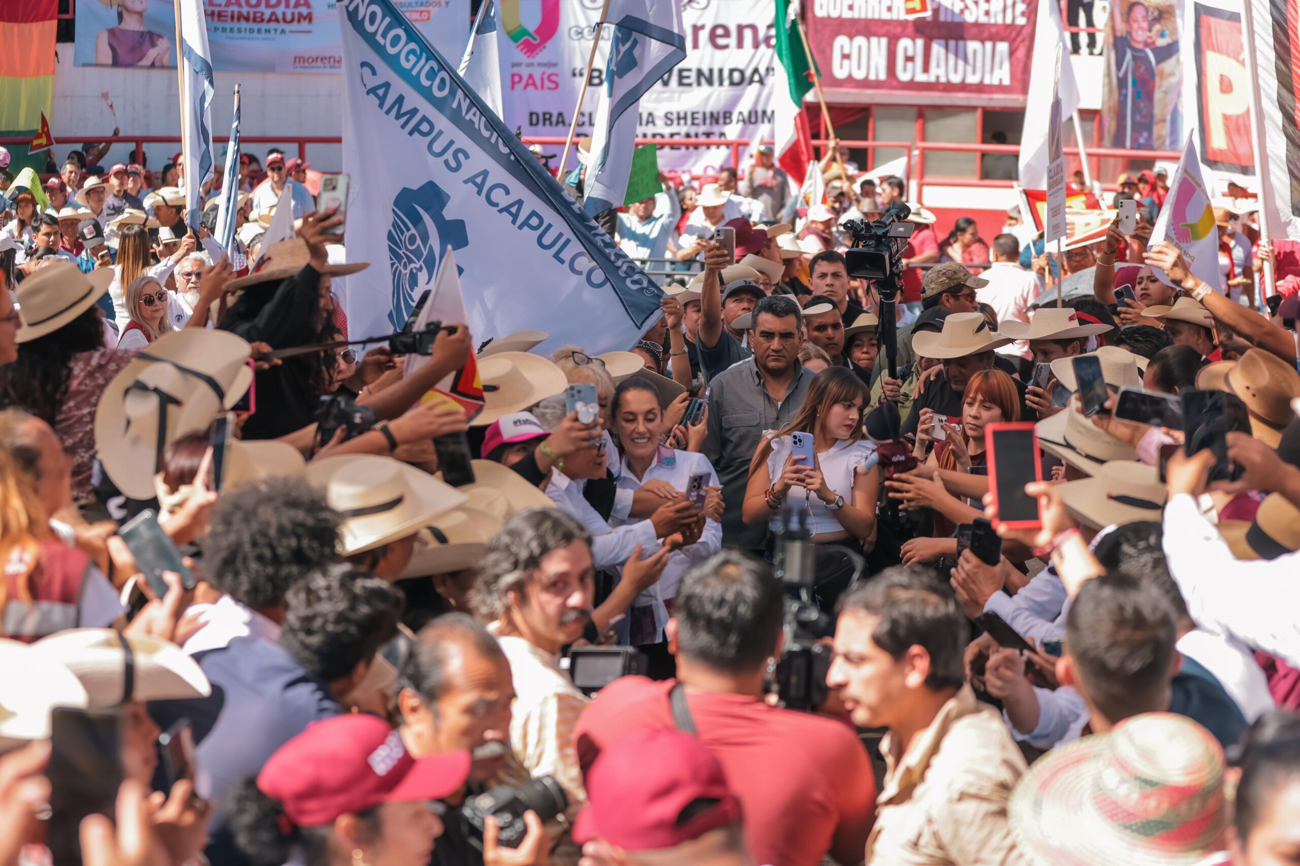 ’’Acapulco va a estar en pie’’, asegura Claudia Sheinbaum en Zumpango