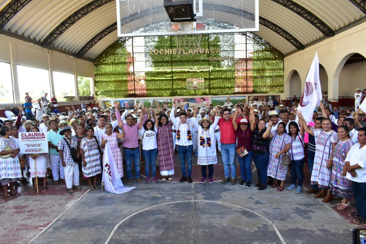 En Xochistlahuaca, Beatriz Mojica establece su compromiso con la justicia y desarrollo de los pueblos originarios y afromexicanos