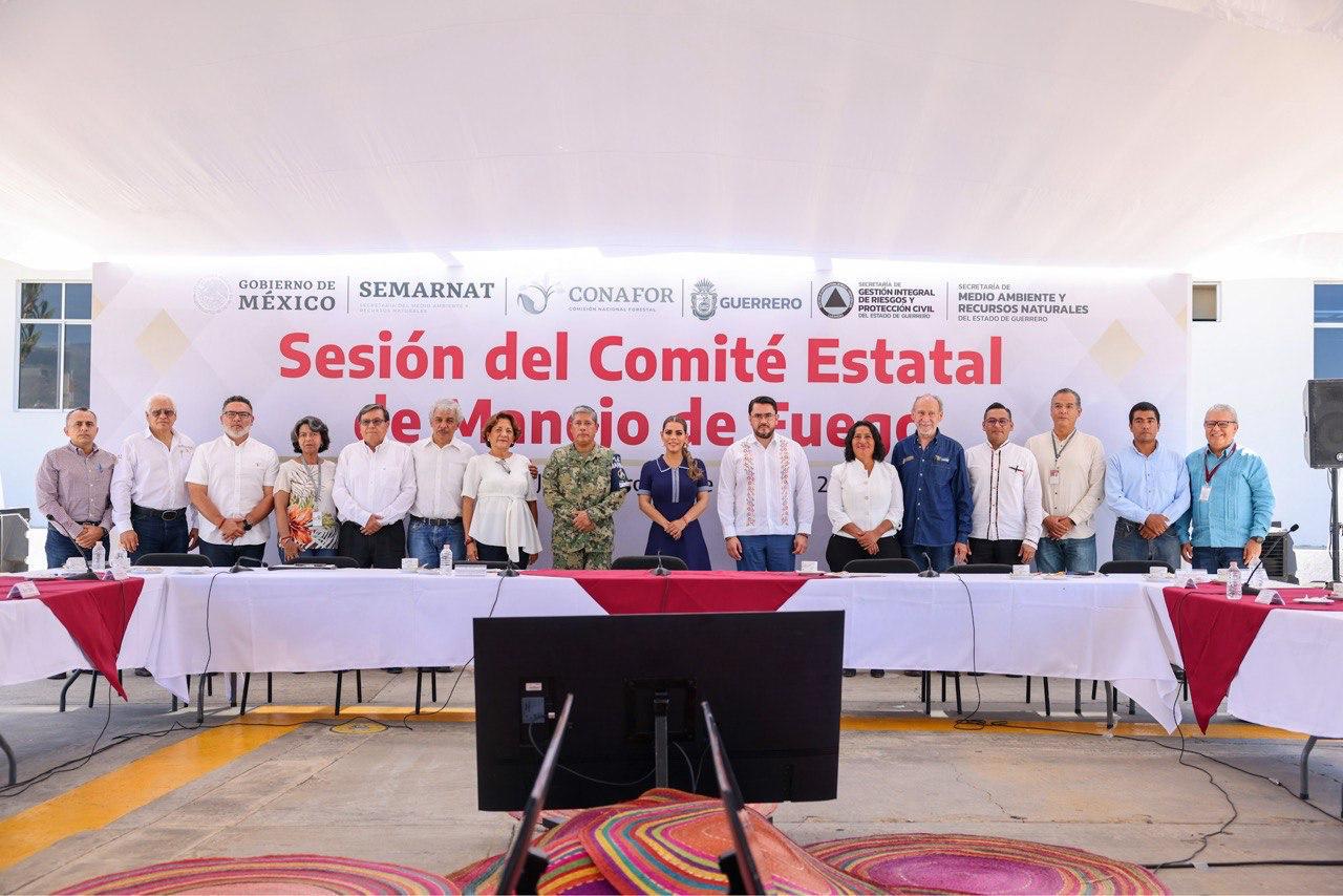 Encabeza Evelyn Salgado sesión del Comité Estatal de Manejo de Fuego