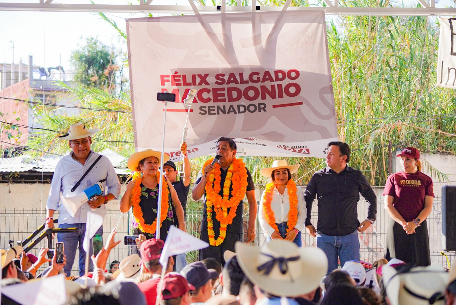 En Chilpancingo, llama Félix Salgado a los no favorecidos con candidaturas a continuar en la lucha por la 4T
