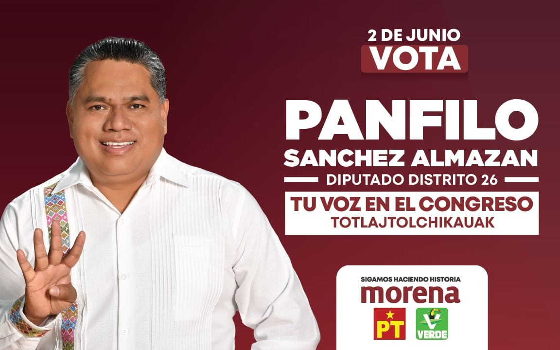 Luchemos desde el Congreso por nuestros derechos como índigenas: Pánfilo Sánchez, candidato a diputado local
