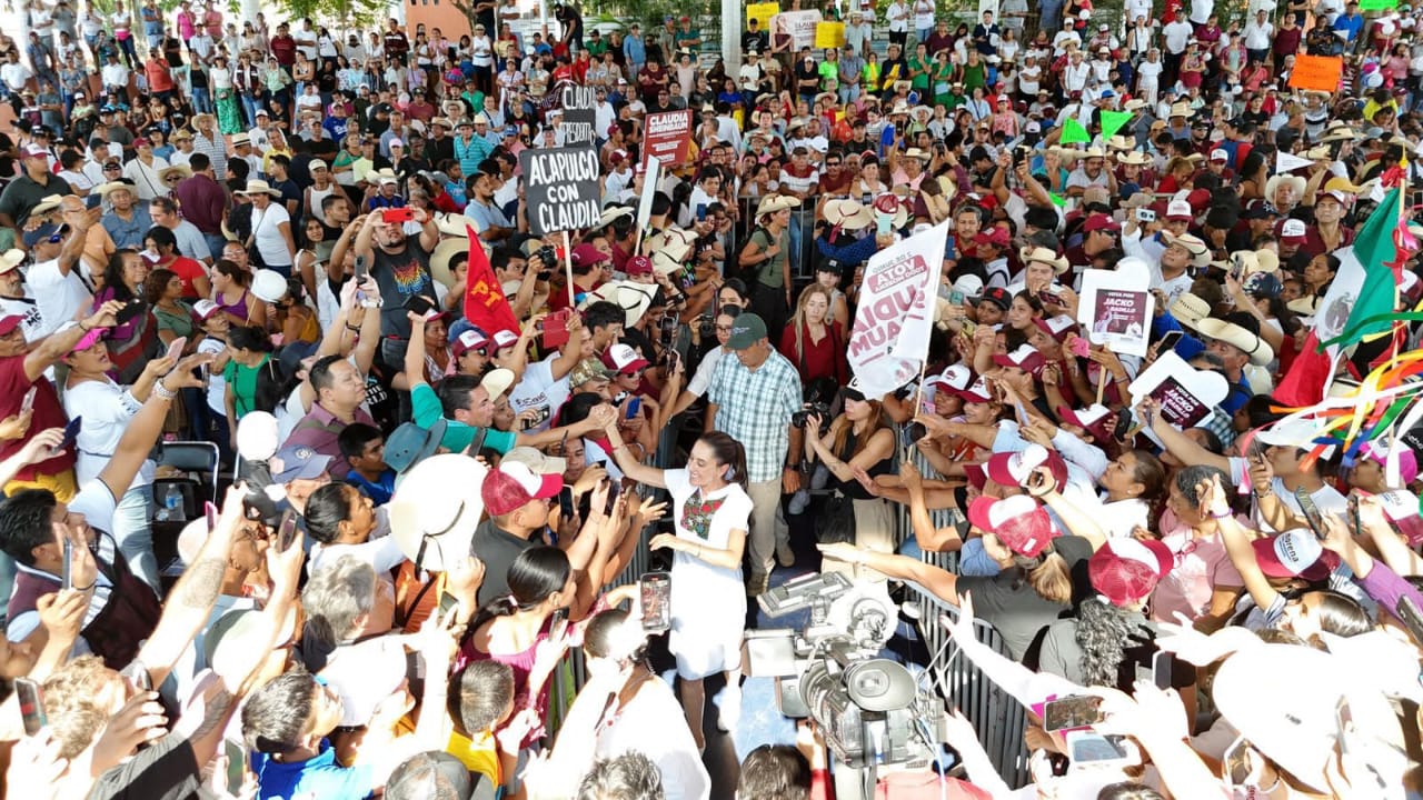 Ofrece Sheinbaum en Zihuatanejo mejorar conectividad terrestre hacia Edomex y Oaxaca
