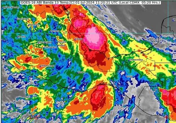 Alerta Gobierno de Guerrero por intensas lluvias para las próximas horas