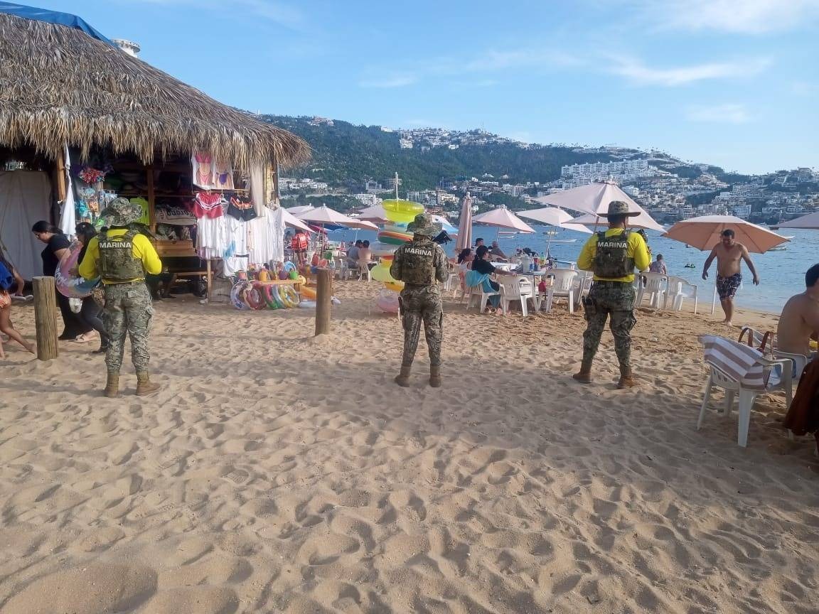 Mantienen autoridades atención y cuidado a turistas en playas y zonas concurridas de Guerero