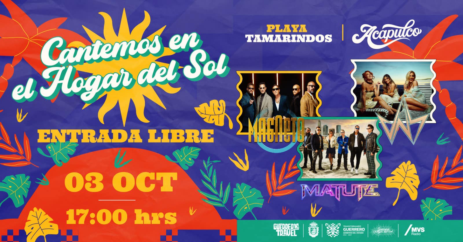 Invita «Matute» a megaconcierto gratuito en Acapulco