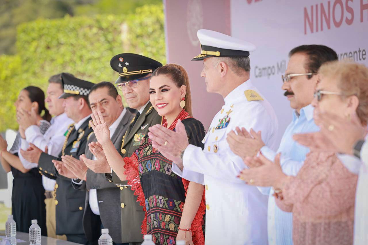 En aniversario de la gesta heroica de los Niños Héroes, reconoce Evelyn Salgado aportación de las fuerzas armadas