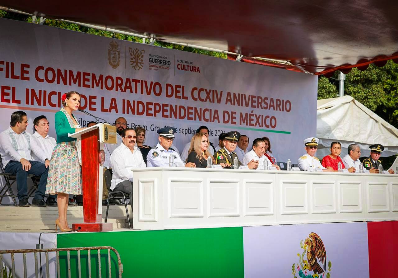 «Seguiremos avanzando en la transformación de Guerrero»: Evelyn Salgado al conmemorar el 214 Aniversario del Inicio de la Independencia de México