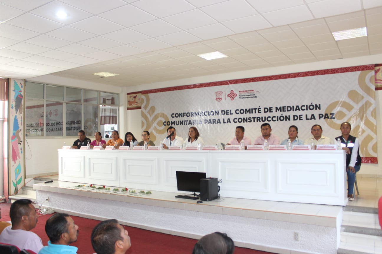 Se conforma el “Comité de Mediación Comunitaria para la Construcción de la Paz” en el municipio de Eduardo Neri