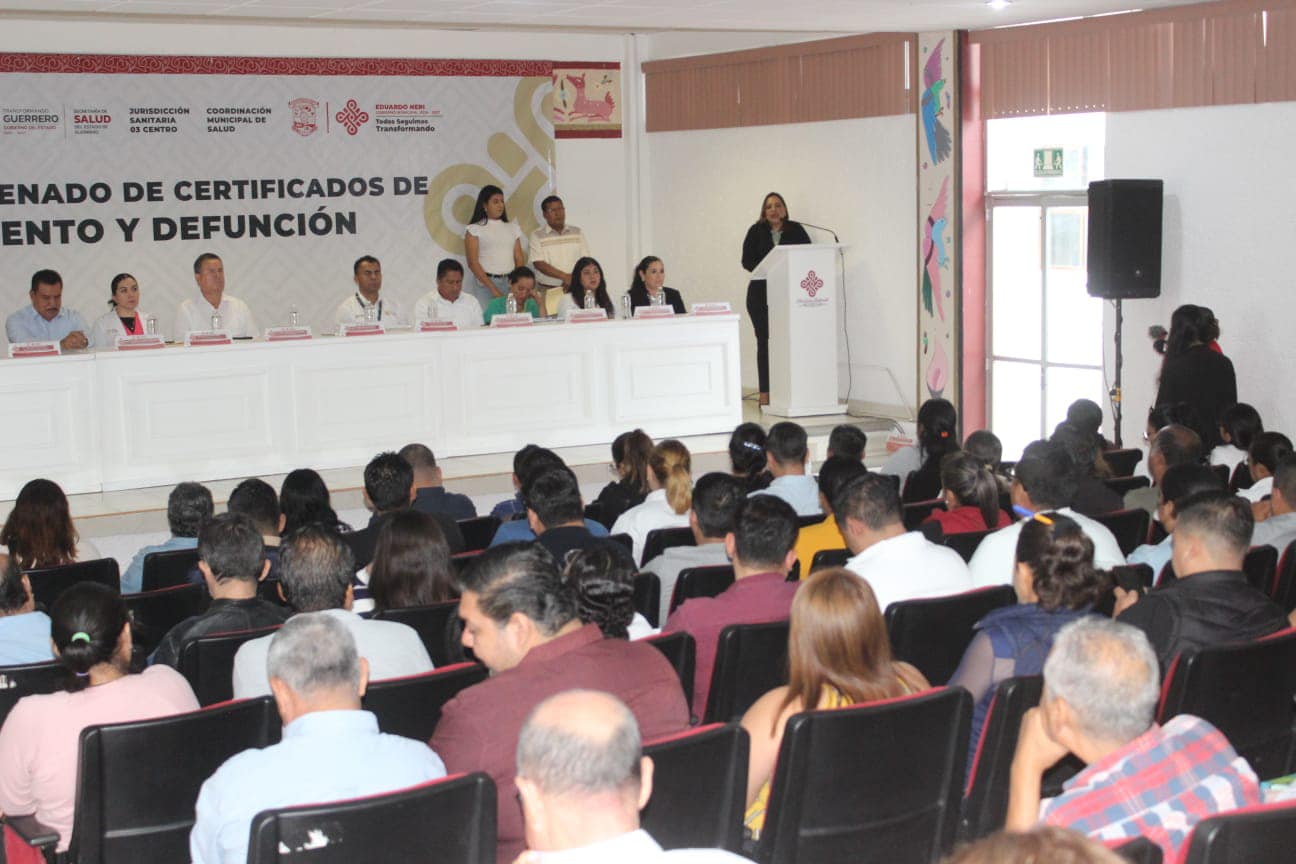 Reciben curso de capacitación las y los Oficiales del Registro Civil y el personal de Salud de Eduardo Neri